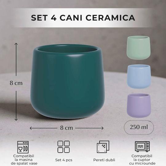 Miamio Nami Collection Κούπα Κεραμική Πολύχρωμη 250ml 4τμχ Miamio Nami Collection Κούπα Κεραμική Πολύχρωμη 250ml 4τμχ
