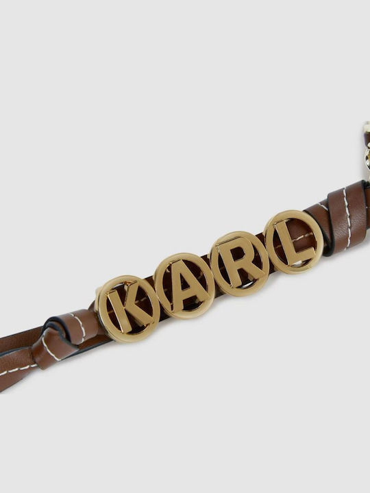 Karl Lagerfeld K Letters Fan Charm Friar Brown