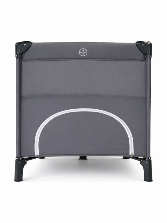 Loc de Joacă cu Două Nivele cu Saltea Gri 210x210cm