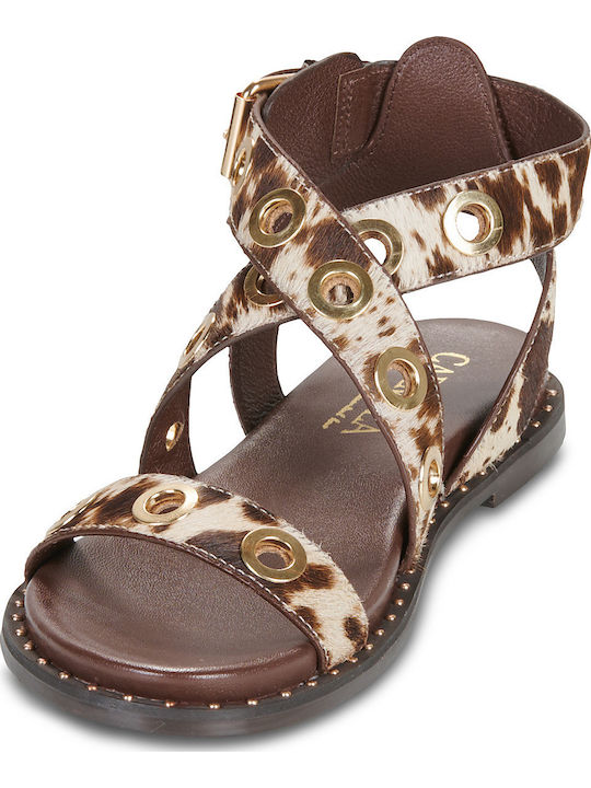 Carmela Women's Flat Sandals Brown