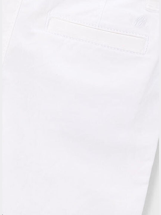 Kids Chino Fabric Trousers White