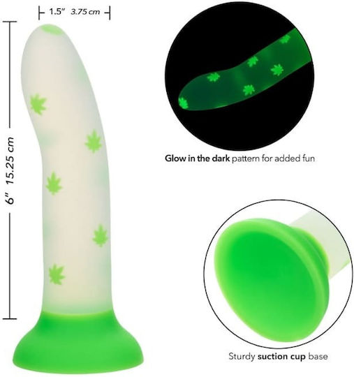 Calexotics Dildo Fosforescent Cu Ventuză