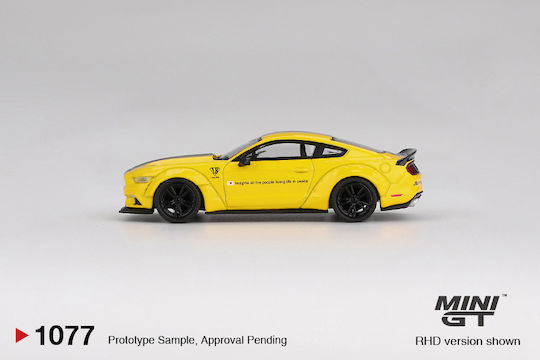 Ford Mustang Lb-Works Triple Galben 2015 Scara 1:64 Mini GT Mașină Model MGT01077-L