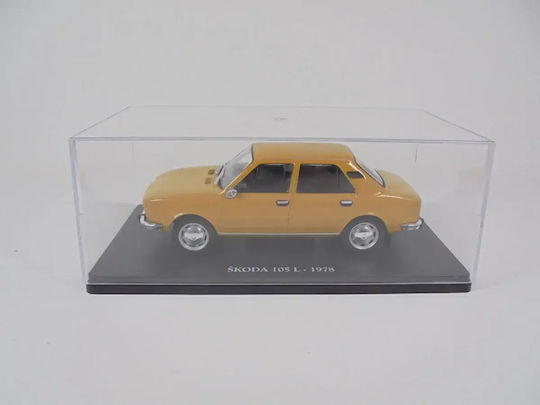 Skoda 105l 1978 Жълт Модел Автомобил 1:24 Hachette