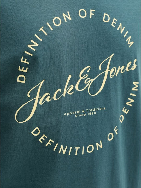Crew Neck T-shirt Πετρόλ