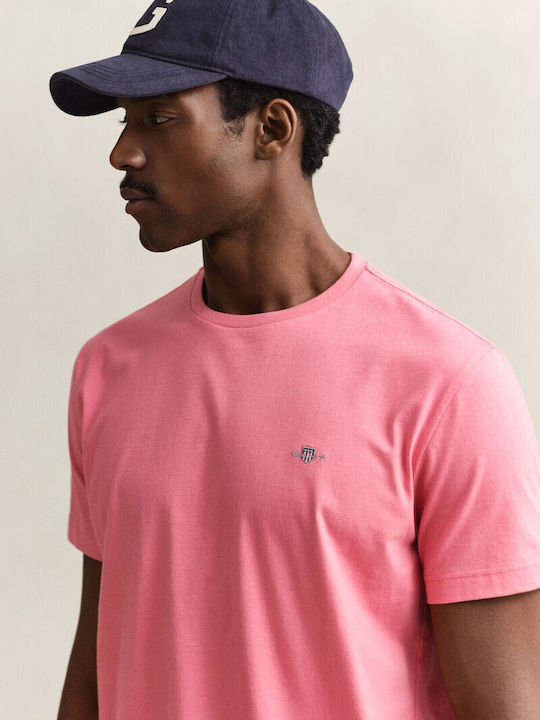 Polo Herrenbluse Kurzarm Rosa