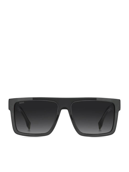 Boss Unisex Sunglasses with Gray Frame and Gray Lenses 1895/S KB7/9O