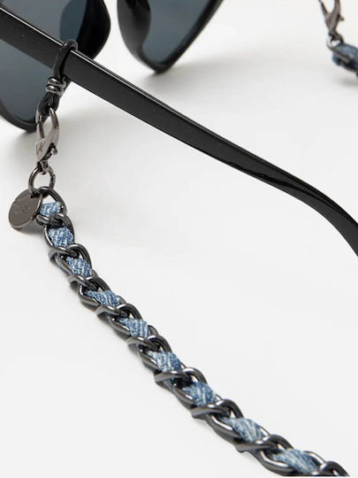 Brillenkette Lcf Cali Brillenkette 72cm Denim Stoff