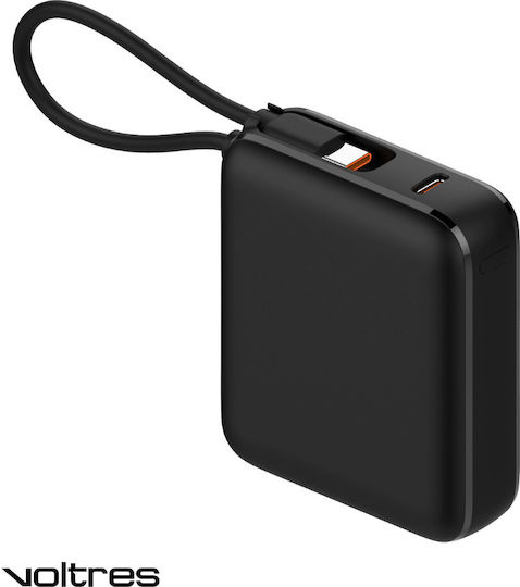 Voltres Power Bank 10000mAh 22.5W cu Port USB-C Negru