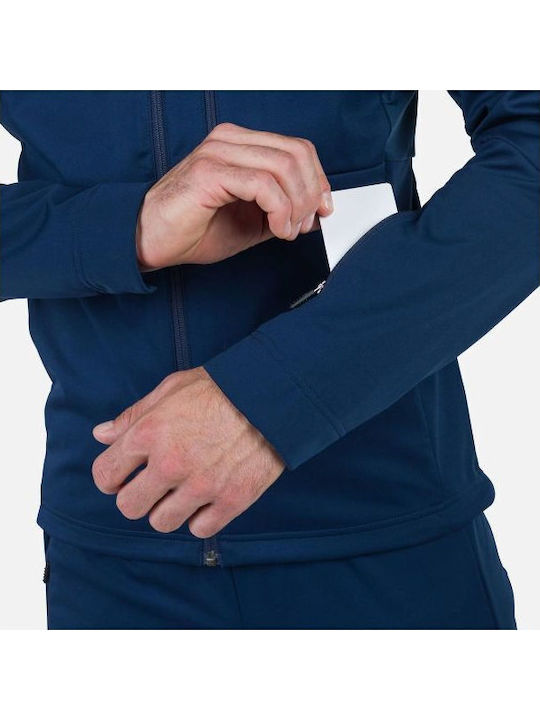 Winter Softshell Waterproof and Windproof Jacket Navy Blue