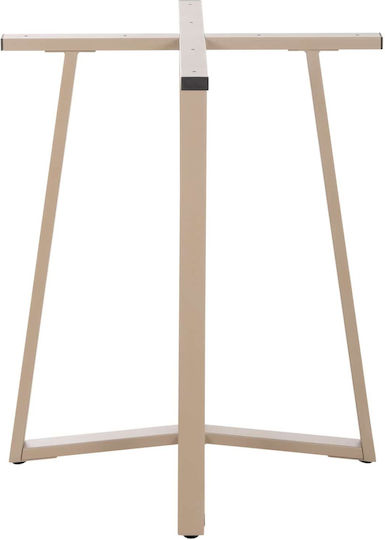 Freebox Βάση Τραπεζιού Μεταλλική Καπουτσίνο 60x60x72cm