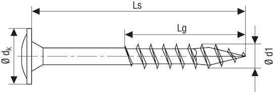 Spax Βίδα Inox 100τμχ