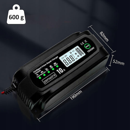 Zenwire JMD-10 Car and Truck Battery Charger 12/24V