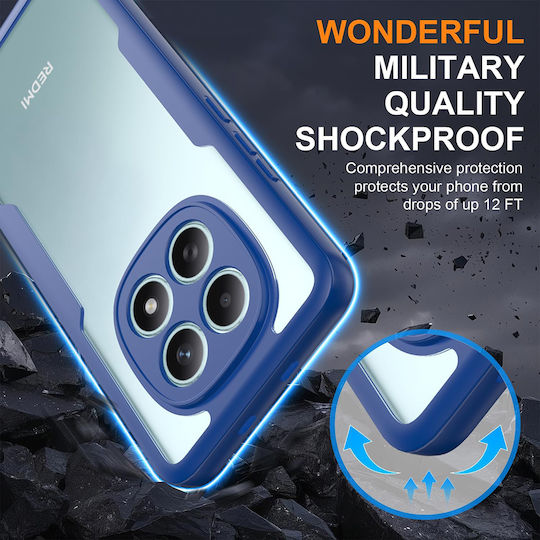 Techsuit Farbverzeichnis 360 Serie + Displayschutz Xiaomi Redmi Note 15 4G Blau