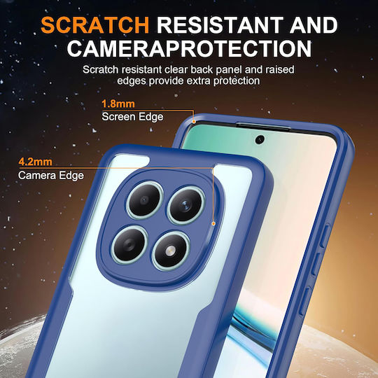 Techsuit Farbverzeichnis 360 Serie + Displayschutz Xiaomi Redmi Note 15 4G Blau