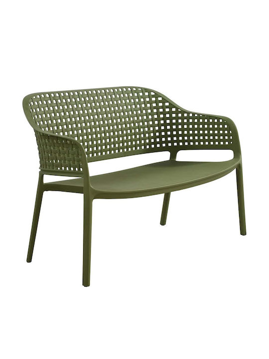 Varossi Outdoor-Sofa & Bank Metallisch Grün 123x68x82cm