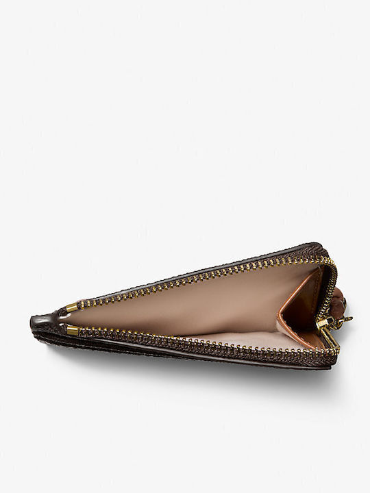 Wristlet Μικρό Γυναικείο Πορτοφόλι Καρτών Καφέ