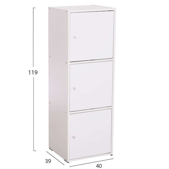 Ντουλαπι 0507274 Στήλη Μπάνιου Δαπέδου 40x39x119cm Λευκή Ντουλαπι 0507274 Στήλη Μπάνιου Δαπέδου 40x39x119cm Λευκή