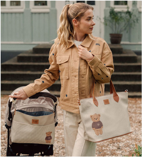 La Millou Beige Stroller Bag Bag