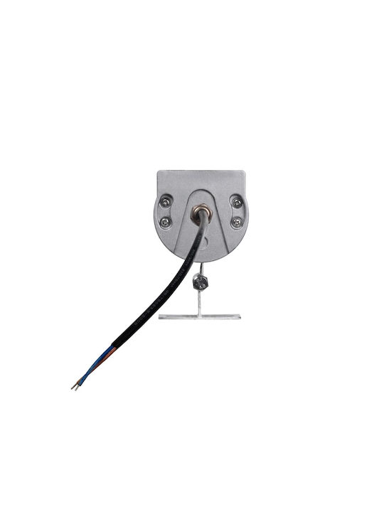 GloboStar Lampa De Podea Pentru Exterior LED Mașină De Spălat Pe Perete 72W Cu Lumină Alb Cald IP66 Gri