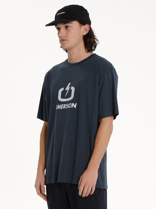 Men's Blouses Navy Blue T-shirt 261.EM33.01 Teal Blue