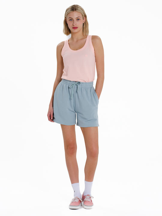 Women's Summer Cotton Sleeveless Pink Blouse