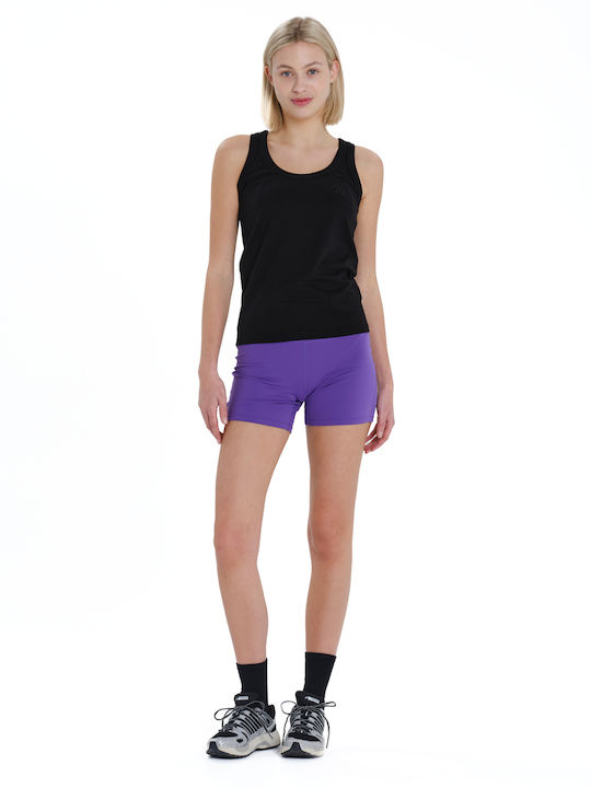 Women's Summer Cotton Sleeveless Black Blouse