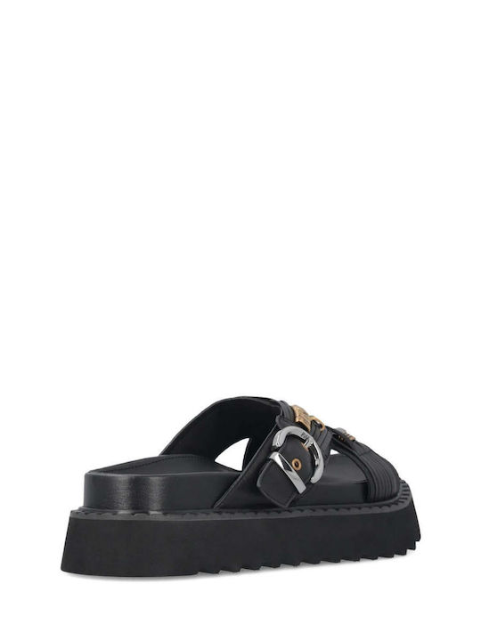 Leather Women's Sandals Black