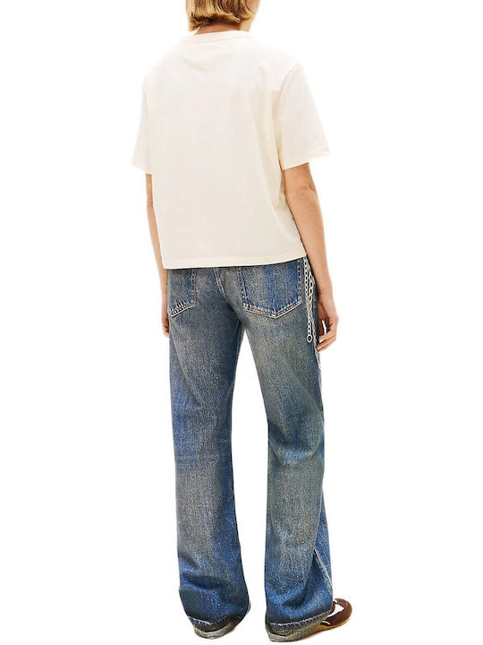 Tommy Hilfiger T-Shirt Gelbe Blusen für Damen Tommy Hilfiger T-Shirt Gelbe Blusen für Damen