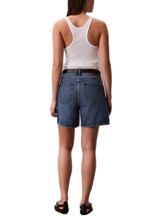 Calvin Klein Women's High Waist Jean Shorts Blue Caroline