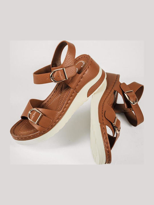 Γυναικεία Σανδάλια Flatforms Ταμπά