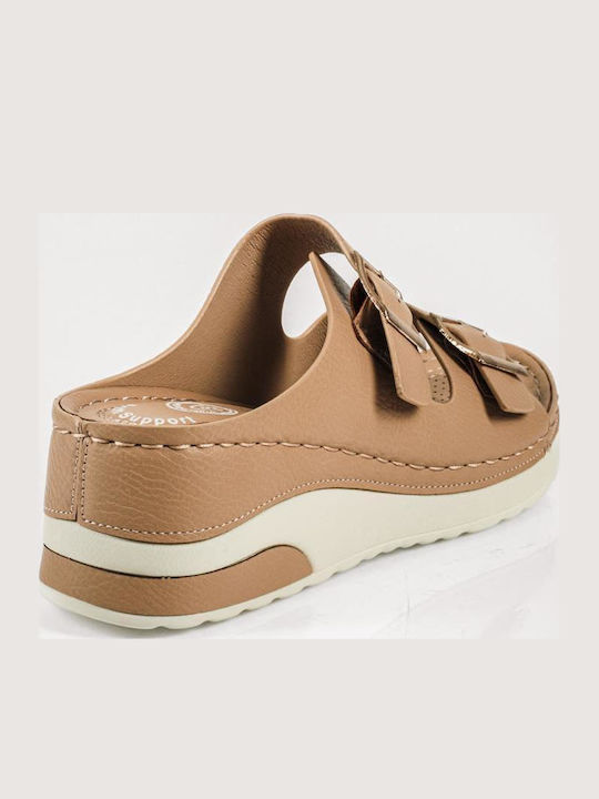 Summer Women's Platforms in Style Slippers Beige
