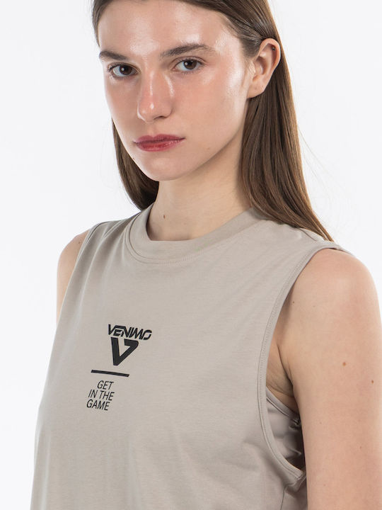 Women's Crop T-shirt Beige