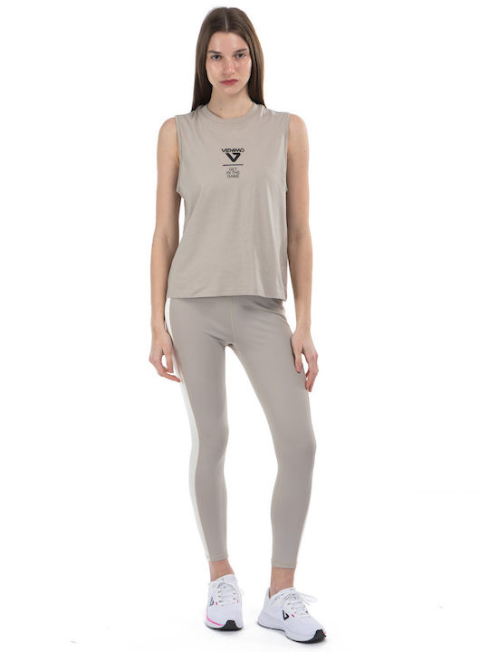 Women's Crop T-shirt Beige