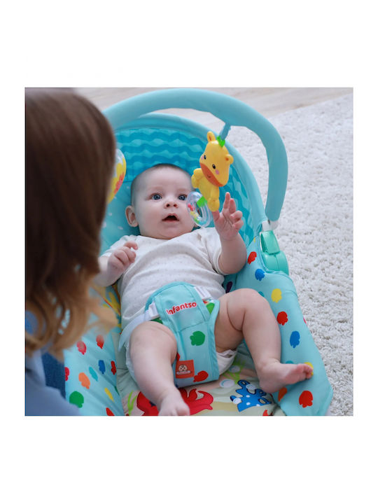 MalPlay Relax Electric pentru Bebelusi cu Vibratie Albastru pentru Copii pana la 18kg