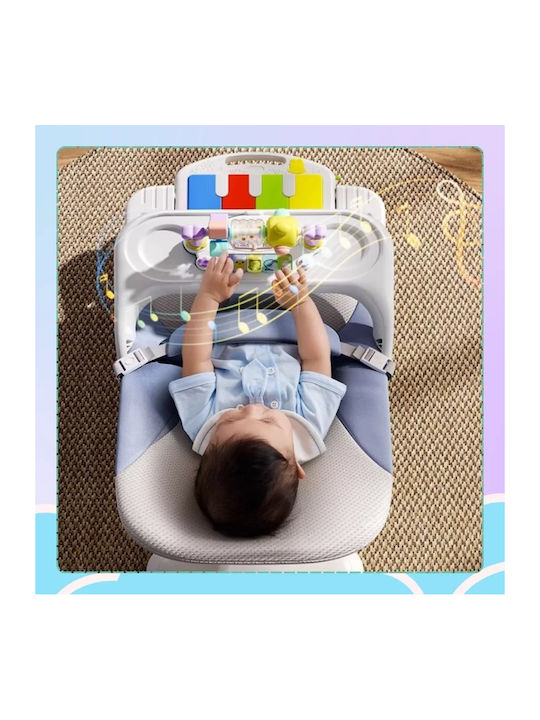 NICEkids Electric Relax Măsuță Pentru Bebeluși cu Muzică Albastru pentru Copii până la 9kg