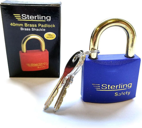 Sterling Locks Cătușă Potcoavă Cu Cheie Albastră