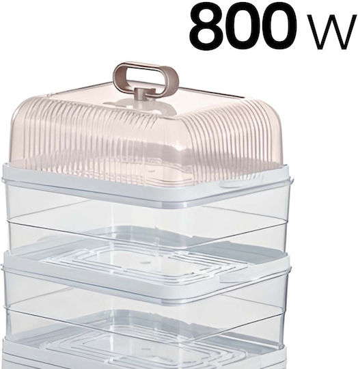 Avizar Електрически Парен Котлон 800w 3 Нива 10l Общ Обем Прозрачен