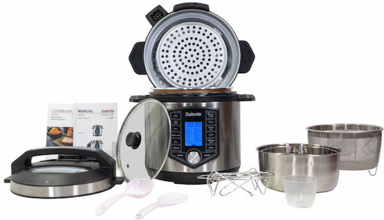 Salente Мултикукър 1500W с Капацитет 6л Сив