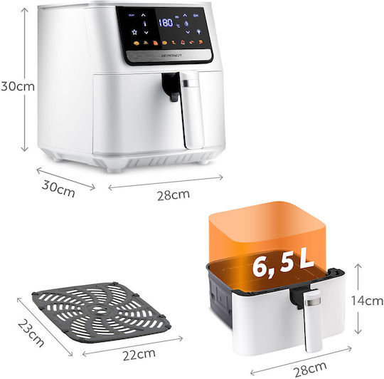 Berdsen Air Fryer 6.5lt Λευκό BD-662