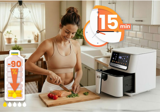 Berdsen Air Fryer 6.5lt Λευκό BD-662
