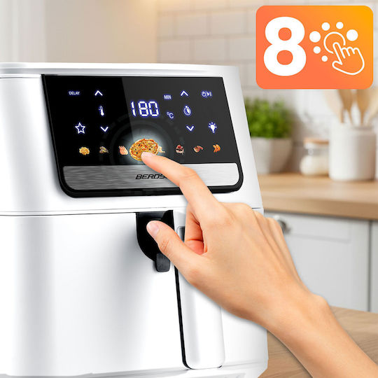 Berdsen Air Fryer 6.5lt Λευκό BD-662