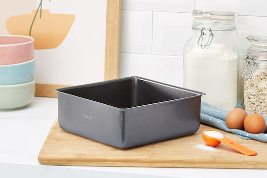Kitchen Craft Φόρμα Ζαχαροπλαστικής για Κέικ Τετράγωνη με Αποσπώμενη Βάση 20x20εκ.