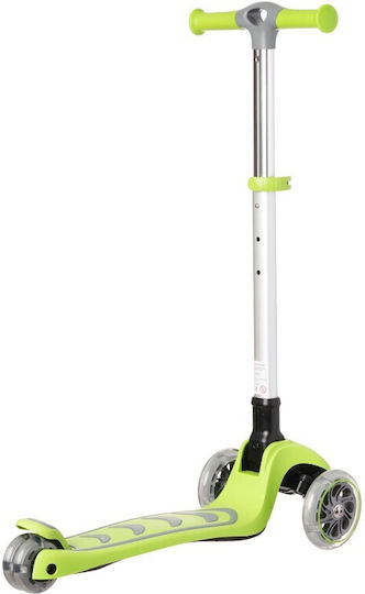 Kick’n’roll Scuter Copii Pliabil 3 Roți Cu Iluminare LED Pentru 3+ Ani Verde