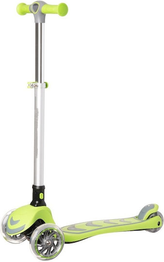 Kick’n’roll Scuter Copii Pliabil 3 Roți Cu Iluminare LED Pentru 3+ Ani Verde