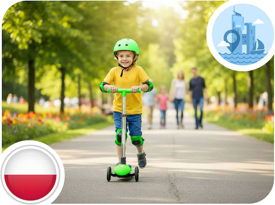 Ricokids Trotinetă Copii cu 3 Roți Verde
