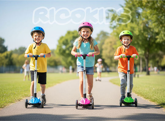 Ricokids Patinetă Copii cu 3 Roți Roz