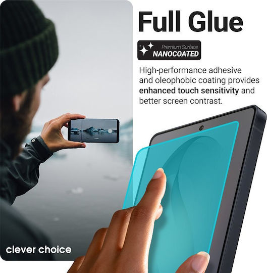 Crong 2.5D 0.33mm Full Glue Tempered Glass Black Compatible with Xiaomi 15