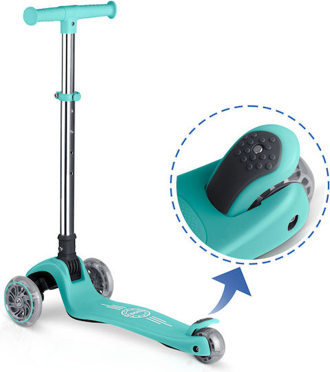 Ricokids Kinderroller 3-Rad mit Sitz Türkis
