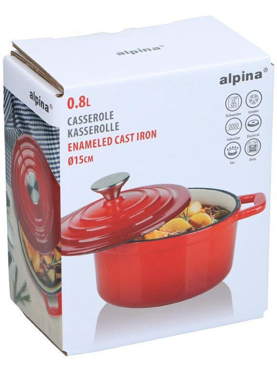 Alpina Switzerland Κατσαρολάκι Γάλακτος από Μαντέμι 0.8lt / 15cm